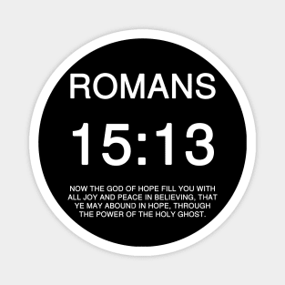 Romans 15:13 Bible Verse Text Magnet